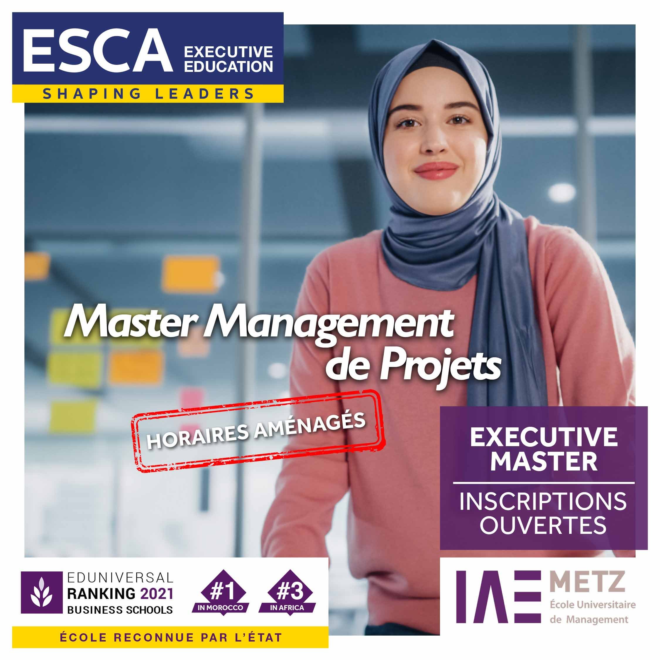 esca executive master management de projet
